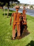 Rusty Raymond Sculptures From The Back