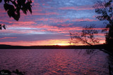 Coucher de soleil - Sunset on Meacham Lake