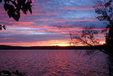 Coucher de soleil - Sunset on  Meacham Lake