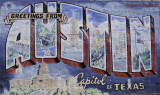 The postcard mural