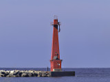 This light sits on the Muskegan, MI South Breakwater 