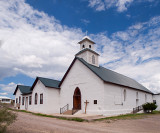I found this very nice white church in the ghost town of Shafter, TX