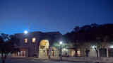 Round Rock Library in the evening
