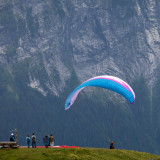 Paragliders in First