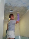 Painting the shower ceiling