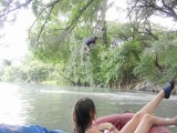 Rafting down the Guadalupe River