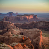 Sunrise at Hunts Mesa campsite