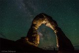 Lightpainting the Delicate Arch