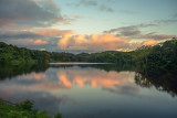 Sunset by the lake