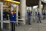 Metal detectors at the entrance of SAP Center