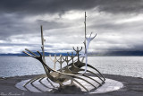 Sun Voyager ( Sólfar), a sculpture by Jón Gunnar Árnason