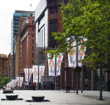 Banners in Martin Place