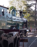 Locomotive 3214 brought out  for visitors to admire