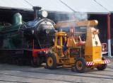 Moving the loco out for display