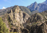 The view from the byway in Kings Canyon National Park