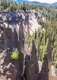 The Pinnacles, spires of volcanic ash sculpted by erosion, in Crater Lake National Park