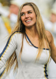 Georgia Tech Dance Team Member entertains the crowd