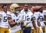 Jackets WR DeAndre Smelter halls in a 57 yard pass