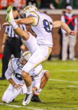 Jackets K Harrison Butker shows great form on an extra point attempt