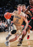 Georgia Tech G Jorgenson drives into the lane