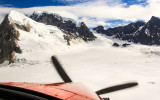 Final approach to our landing on the Ruth Amphitheater