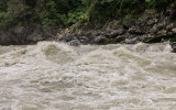 The Devils Horn, class four wall of water on the Chulitna River