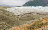 Root Glacier meets the Kennicott Glacier moraine in Wrangell-St Elias National Park