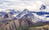 Mountains from the air in Wrangell-St Elias National Park