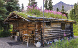 Dick Proenneke’s cabin at Twin Lakes in Lake Clark National Park