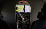 View of our final approach into the Talkeetna Airport after our landing on Mount McKinley