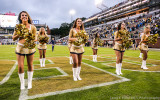 Georgia Tech Dance Team Members perform for the fans after the game