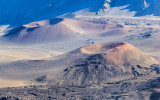 Puu o Pele (Hill of Pele) and KamoaliI (The chiefly stones) cinder cones in Haleakala National Park