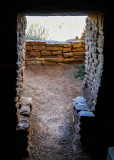 View from inside Lowry Pueblo in Canyon of the Ancients National Monument