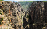 View south from The Narrows View in Black Canyon of the Gunnison National Park