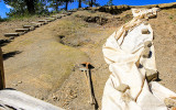 Historical fossil dig along the Petrified Forest Loop Trail in Florissant Fossil Beds National Monument