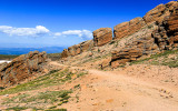 Rock formation in the Devils Playground along the Pikes Peak Highway