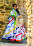 Quinceañera Celebration photo shoot at Mission San Jose in San Antonio Missions NHP