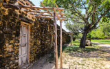 Inside the compound wall at Mission San Jose in San Antonio Missions NHP