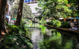 View along the San Antonio River Walk