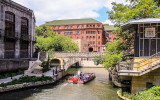 Navigating the river along the San Antonio River Walk