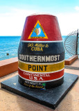 Buoy marking the southernmost point in the US in Key West