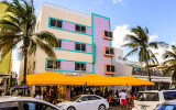 Starlite Hotel along Ocean Drive on South Beach