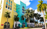 Buildings along Washington Avenue on South Beach