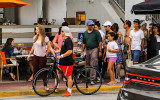 Street scene along Ocean Drive on South Beach