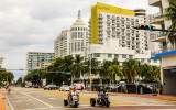 The Royal Palm along Collins Avenue on South Beach