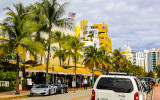 View along Ocean Drive on South Beach