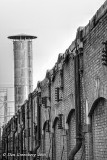 View Along an Old Factory Wall