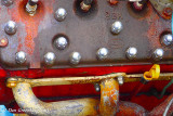 Colorful, Rusty Jalopy Engine Abstract