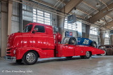 1953 International Cabover with 1928 Model A Track Roadster