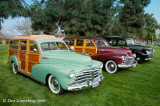 1948 and 47 Chevy Wagons with 1941 Chevy Suburban